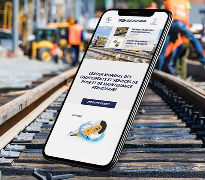 Optimiser le référencement naturel (SEO) de Geismar, leader mondial de l'équipement et services de pose et de maintenance Ferroviaire