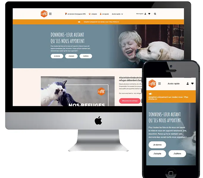 AMOA Web pour la refonte du site Web de La SPA