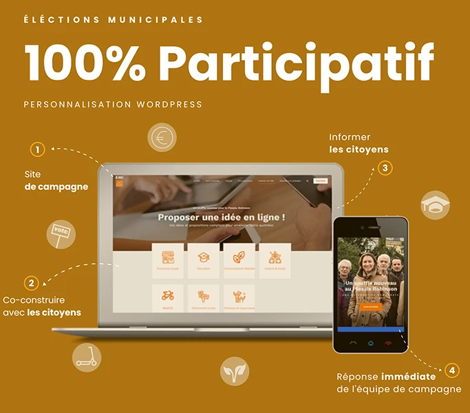 Création du site Web de Christelle Carcone, candidate aux élections municipales au Plessis-Robinson