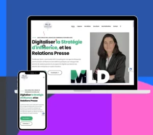 Site Web vitrine de son agence MLD Consulting sur WordPress Elementor.