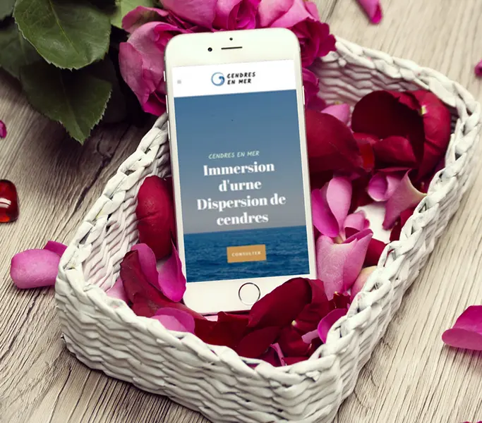 site web vitrine cendres en mer