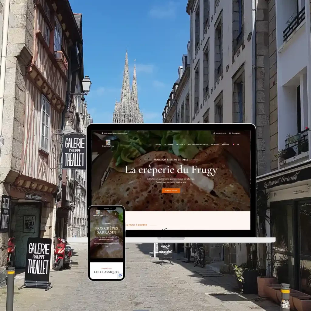 Création du site Web de La crêperie du Frugy à Quimper sur WordPress Elementor