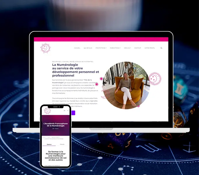 Refonte du site web de Delphine Ligavan, numérologue reconnue en France