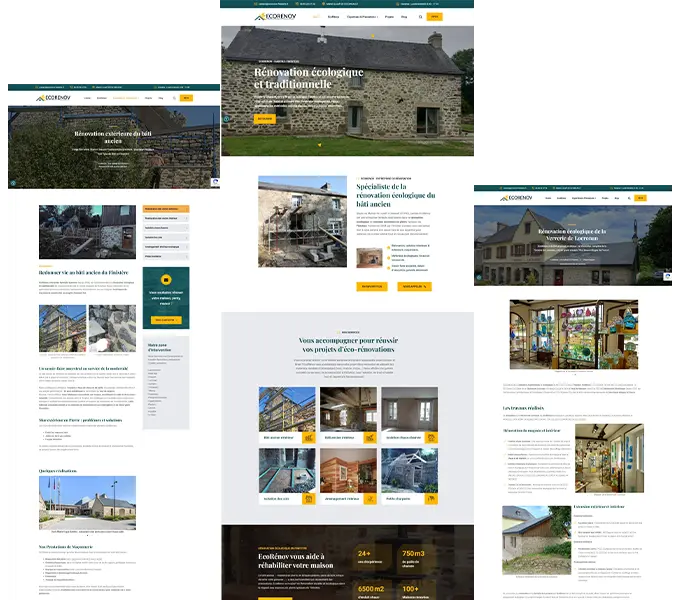 Template du site web EcoRenov